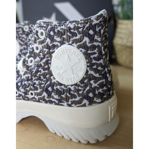 NIB Converse CTAS Desert Camo Lugged 2.0 Jacquard Platform High Top Shoes W9 M7 - Picture 10 of 12